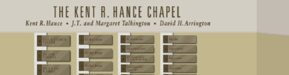 Kent R. Hance Chapel Signage